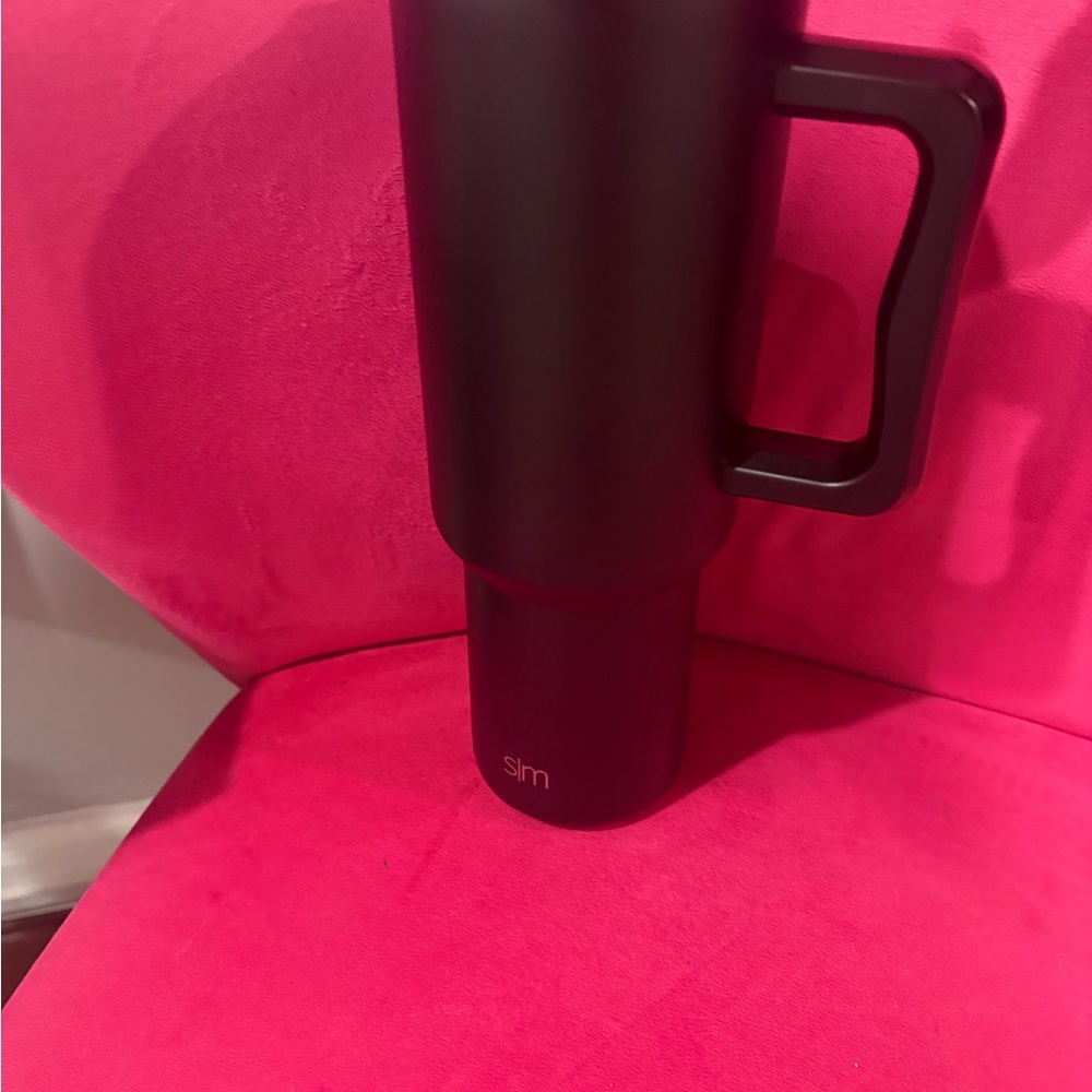 Slim Black Insulated Mug